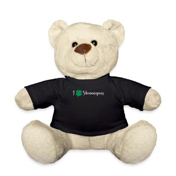 Lustige irische St. Patricks Day Kleeblatt ich - Teddy - Schwarz - Vorne