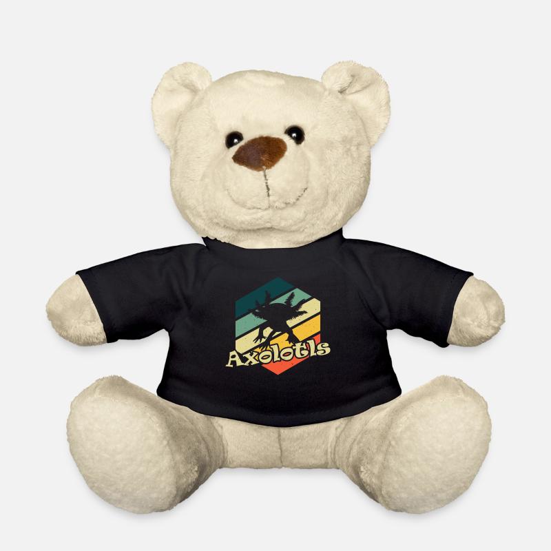 axolotls lovers gift - Teddy - Schwarz
