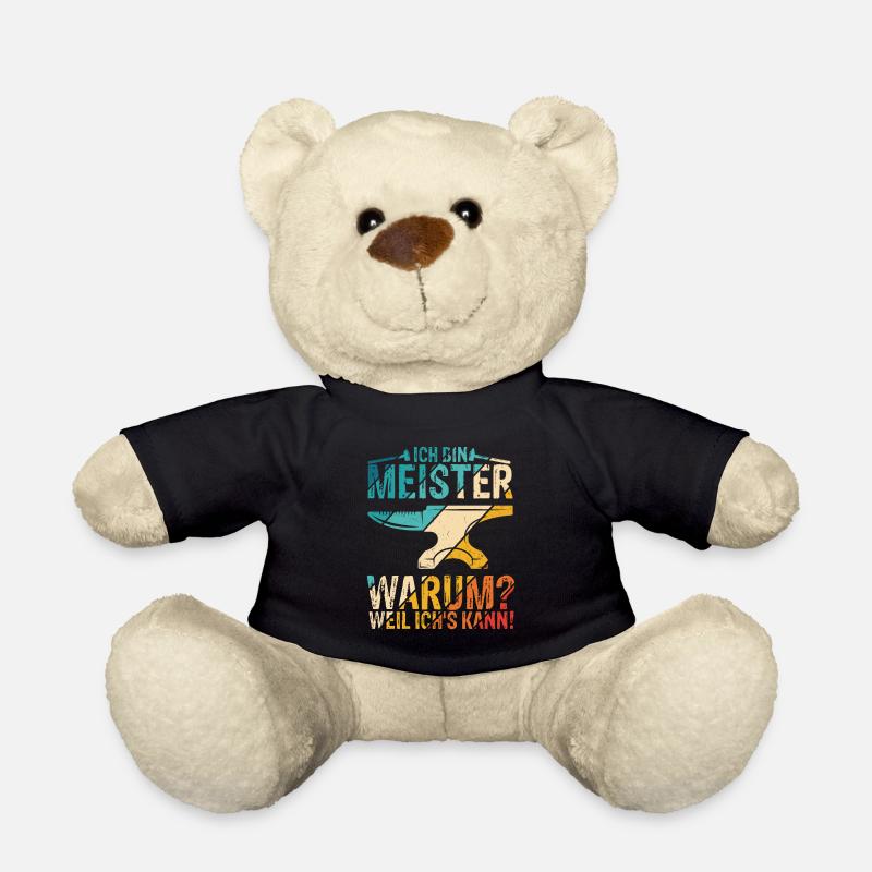 Ich Bin Meister, Warum Weil Ich's Kann Bäckermeist - Teddy - Schwarz