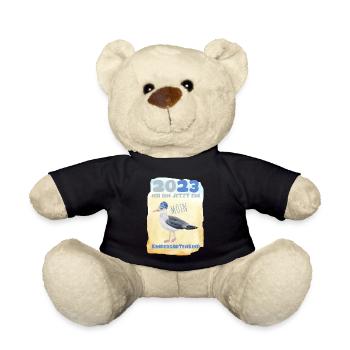 Kindergarten 2023 Möwe Nordsee Mädchen Jungen Kita - Teddy - Schwarz - Vorne