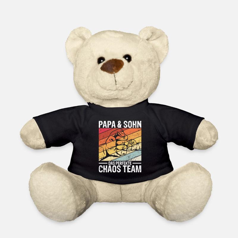 Papa & Sohn Das Perfekte Chaos Team - Vatertag Bes - Teddy - Schwarz