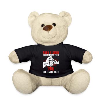 Papa & Sohn Das Perfekte Chaos Team Für Die Ewigke - Teddy - Schwarz - Vorne