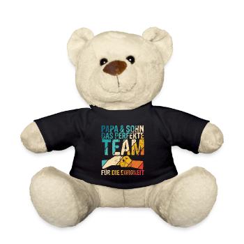 Papa & Sohn Das Perfekte Chaos Team Für Die Ewigke - Teddy - Schwarz - Vorne