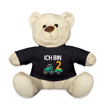 2. Geburtstag Junge 2 Jahre - Teddy - Schwarz - Vorne