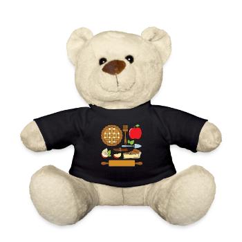 Apple pie - Teddy Bear - black - Front