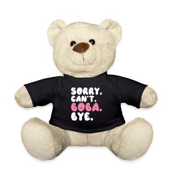 Bubble Tea Lover Gift - Teddy Bear - black - Front