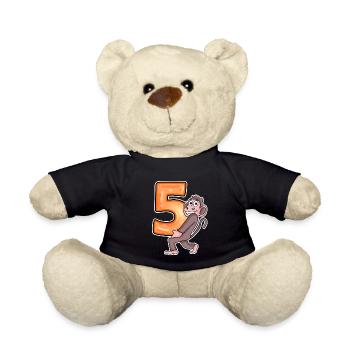 5 ans - 5 ans avec motif animal - Nounours - noir - Devant
