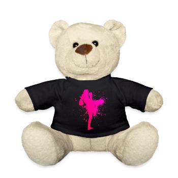 Thai Boxing Thai Boxer Muay Thai Thaiboxing - Teddy Bear - black - Front
