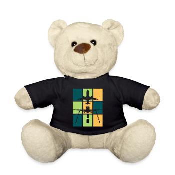 Planespotter Pilot retro Planespotting - Teddy - Schwarz - Vorne