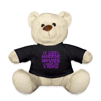 J’aime les films d’horreur et peut-être comme 3 personnes - Nounours - noir - Devant