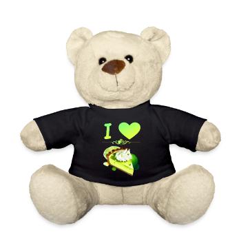 I Love Key Lime Pie - Teddy Bear - black - Front