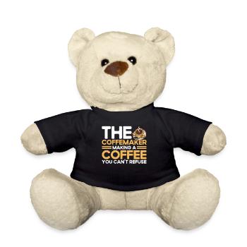 Barista Geschenkidee Coffee Lover Coffee Brewing - Teddy - Schwarz - Vorne