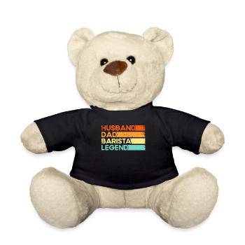 Barista Geschenkidee Coffee Lover Coffee Brewing - Teddy - Schwarz - Vorne