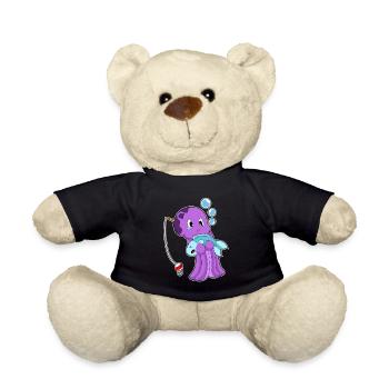 Pêche au poisson pêcheur pieuvre - Nounours - noir - Devant
