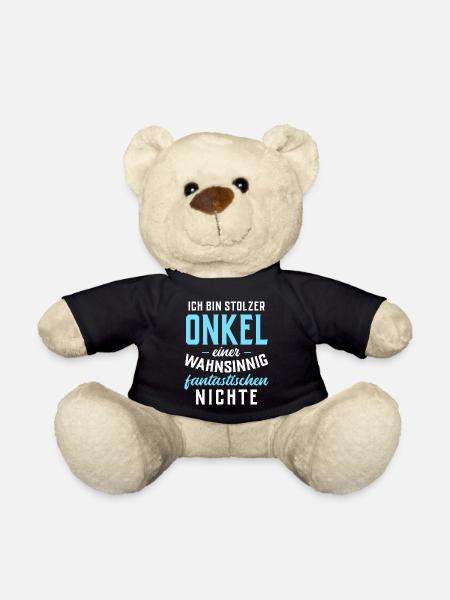 Ich bin stolzer Onkel einer fantastischen Nichte - Teddy - Schwarz