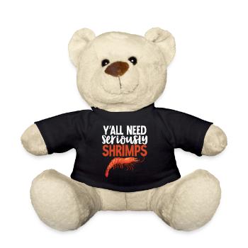 Cadeau d’amoureux des crevettes - Nounours - noir - Devant