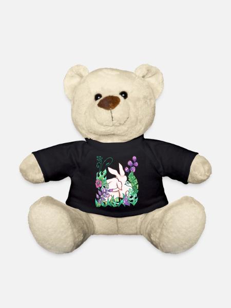 Hase Tier Geschenk Dschungel - Teddy - Schwarz