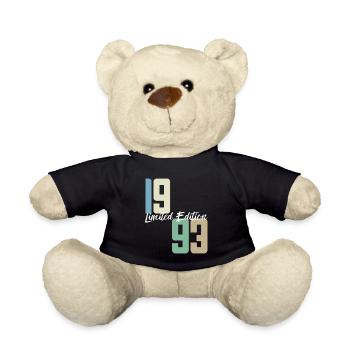 30 ans né en 1993 rétro 30e anniversaire - Nounours - noir - Devant
