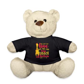 Rubber Chicken - Teddy Bear - black - Front