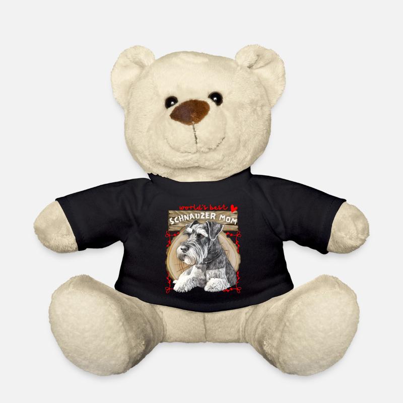 Schnauzer, Best-Schnauzer-Mom, Schnauzer-Mama - Teddy - Schwarz