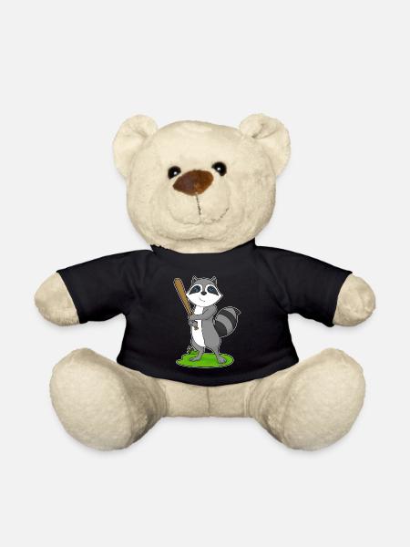 WaschbÀr Baseball BaseballschlÀger - Teddy - Schwarz