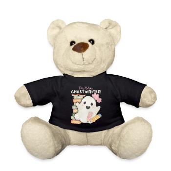 Drôle d’ kawaii, dicton, écrivain fantôme, livres - Nounours - noir - Devant