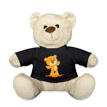 cute bear cuddly toy hug? Soft toy - Teddy Bear - black - Front