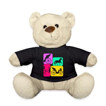 Calèche Calèche rétro Cocheriste - Nounours - noir - Devant