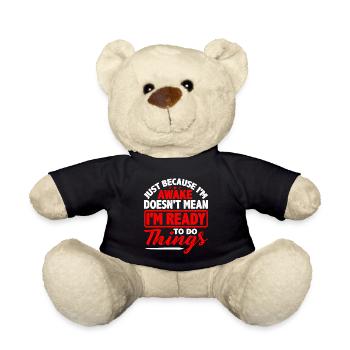Ce n’est pas parce que je suis éveillé que je suis prêt5 - Nounours - noir - Devant