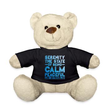 Sérénité, calme, paisible et tranquille 1 - Nounours - noir - Devant
