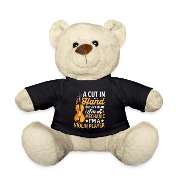 Ich bin ein Geigenspieler - Geige - Teddy - Schwarz - Vorne