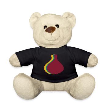 Knoblauch Retro Knoblauchzehen - Teddy - Schwarz - Vorne