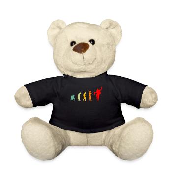 Evolution Aperitif lustiges Geschenk Mann - Teddy - Schwarz - Vorne