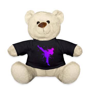 Kickboxer Kickboxing Boxing Men Women Kickboxing - Teddy Bear - black - Front