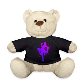 Kickboxer Kickboxing Kickboxing Hommes Femmes - Nounours - noir - Devant
