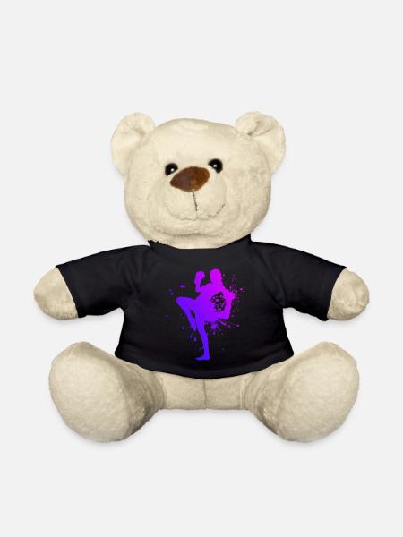 Kickboxer Kickboxing Kickboxing Men Women - Teddy Bear - black