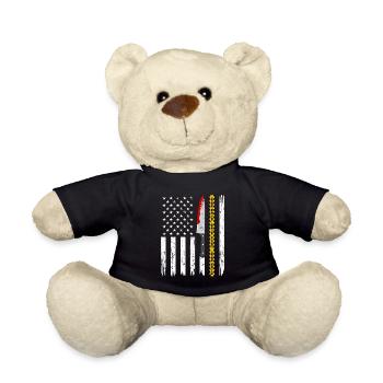 True Crime American Flag Patriotic Murderino - Teddy - Schwarz - Vorne