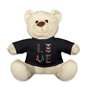 Drone Pilot Drone LOVE Drone Lover Quadcopter Dron - Teddy - Schwarz - Vorne