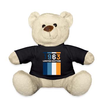 60 Jahre Jahrgang 1963 Retro 60. Geburtstag - Teddy - Schwarz - Vorne