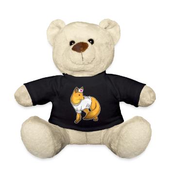 Fuchs Nurse Heart - Teddy Bear - black - Front