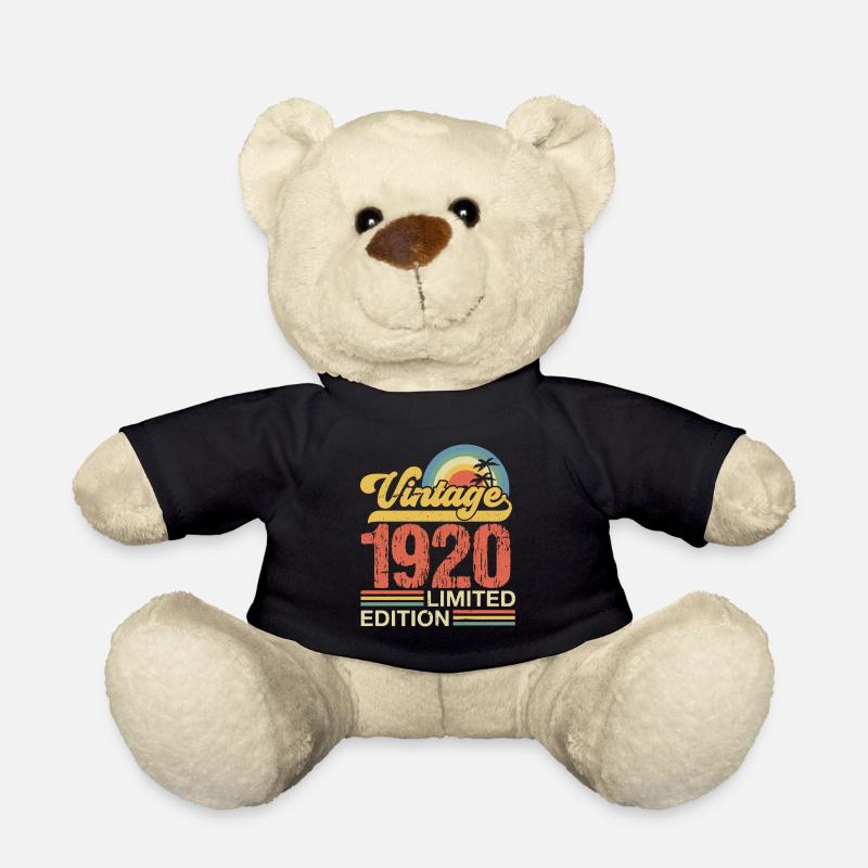 édition limitée année 1920 cadeau anniversaire - Nounours - noir
