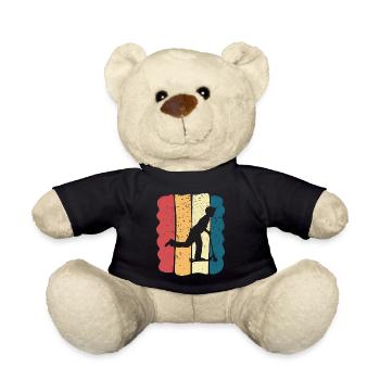 Scooter Stunt Scooter for Kids Retro - Teddy Bear - black - Front