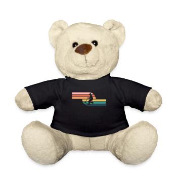 Scooter Stunt Scooter for Kids Retro - Teddy Bear - black - Front