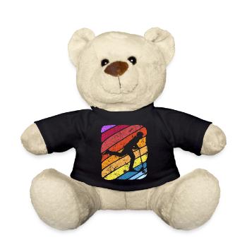 Scooter Stunt Scooter for Kids Retro - Teddy Bear - black - Front