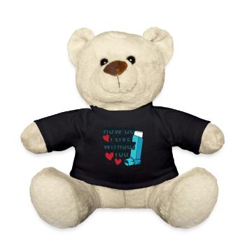 Albuterol Asthme Astmatiste - Nounours - noir - Devant