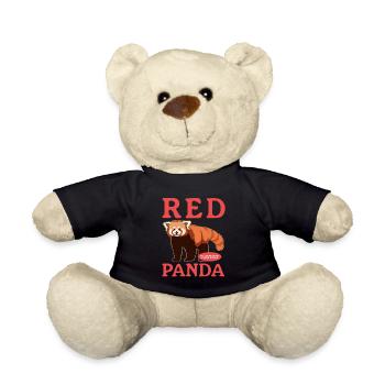 Red Panda Red Pandas Red Panda Gift - Teddy Bear - black - Front