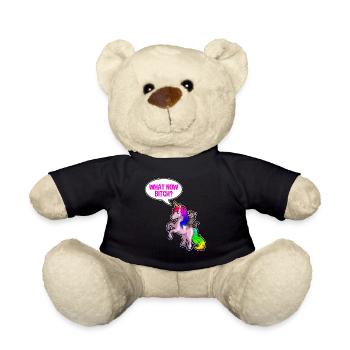 Opossum Design für Possum Fans und Opossum Fans - Teddy - Schwarz - Vorne