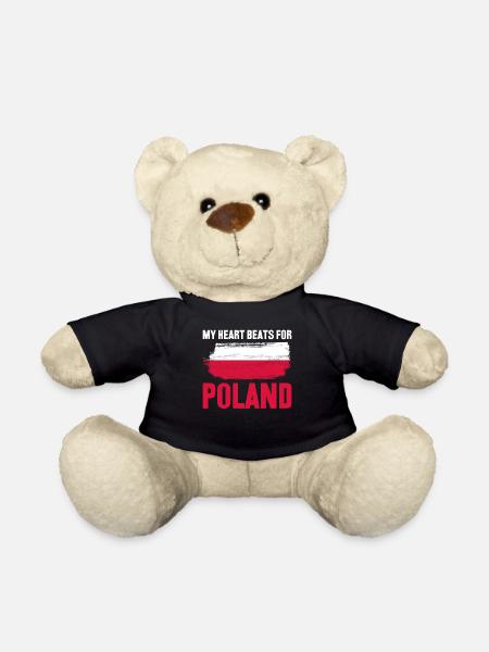 Polen Polnische Flagge Pole - Teddy - Schwarz