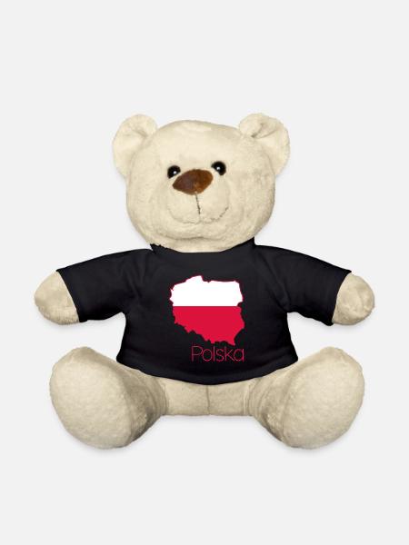 Polen Polnische Flagge Pole - Teddy - Schwarz