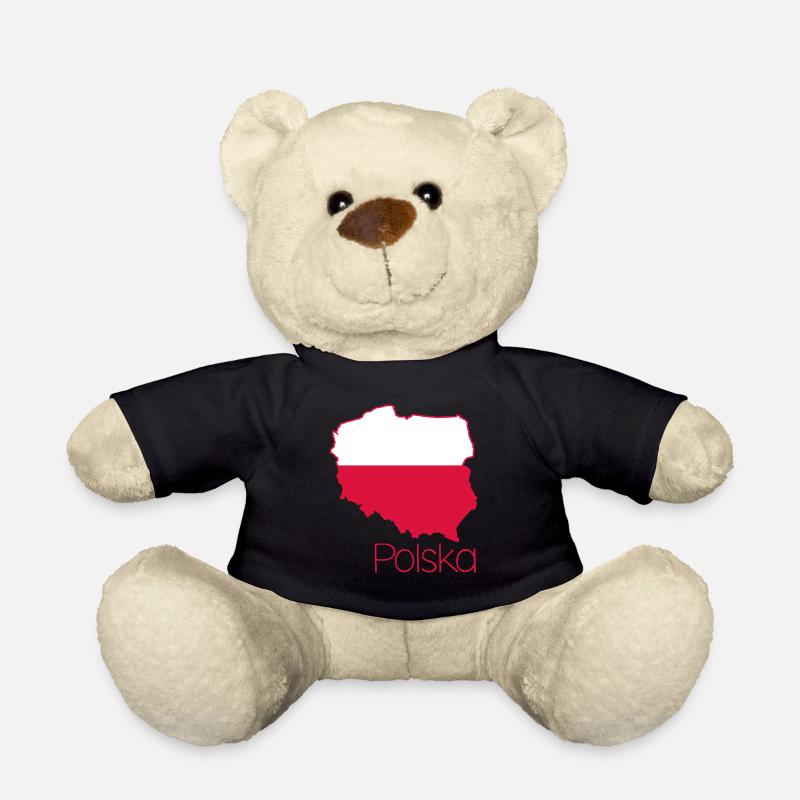 Polen Polnische Flagge Pole - Teddy - Schwarz